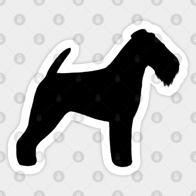 Welsh Terrier Silhouette Sticker by Coffee Squirrel